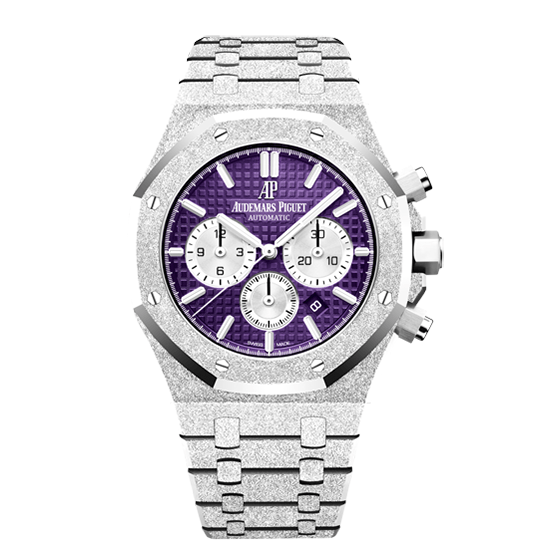 Audemars Piguet Royal Oak Frosted Gold Selfwinding Chronograph 26331BC.GG.1224BC.01 in 18k White Gold, 41mm