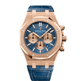 Audemars Piguet Royal Oak Chronograph 26331OR.OO.D315CR.01 Blue Dial 41mm 18k Rose Gold