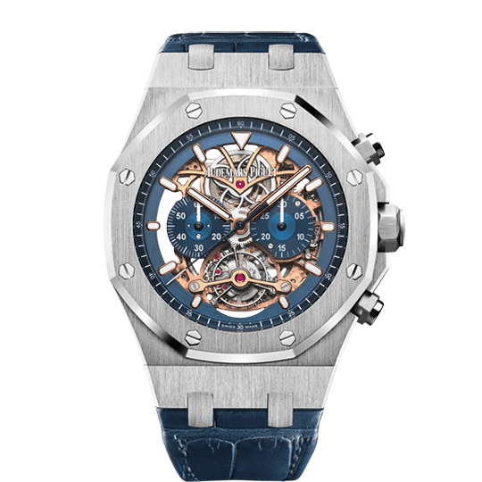 Audemars Piguet Royal Oak Tourbillon Chronograph Openworked 26347PT.OO.D315CR.01 – 44mm Platinum