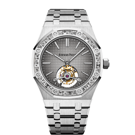 Audemars Piguet Royal Oak Tourbillon Extra-Thin 26516PT.ZZ.1220PT.01 – 41mm Platinum with Diamond Bezel