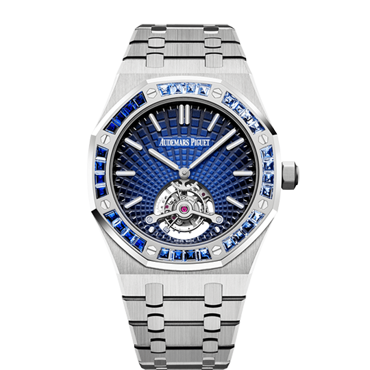 Audemars Piguet Royal Oak Tourbillon Extra-Thin 26521PT.YY.1220PT.01 Platinum 41mm Blue Dial