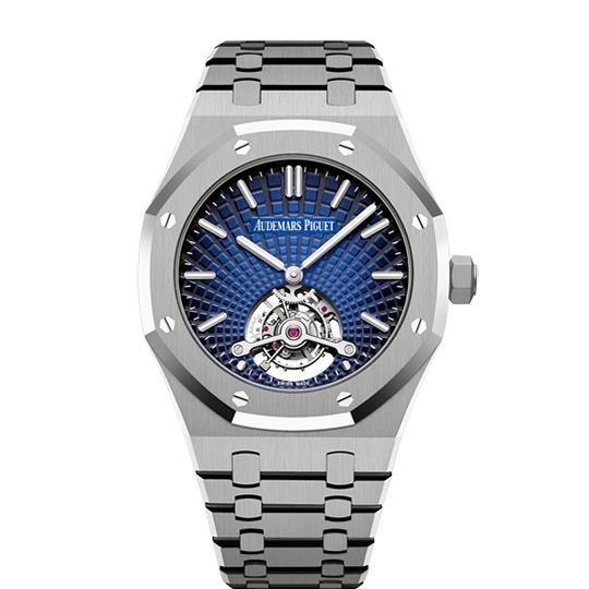 Audemars Piguet Royal Oak Tourbillon Extra-Thin 26522TI.OO.1220TI.01 in Titanium with Blue Dial
