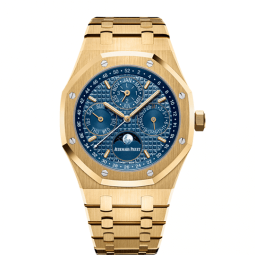 Audemars Piguet Royal Oak Perpetual Calendar 41mm 18k Yellow Gold Blue Dial Ref. 26574BA.OO.1220BA.01