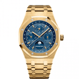 Audemars Piguet Royal Oak Perpetual Calendar 41mm 18k Yellow Gold Blue Dial Ref. 26574BA.OO.1220BA.01