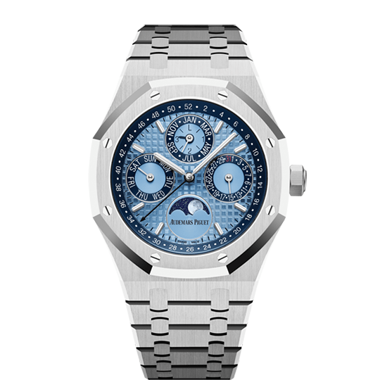 Audemars Piguet Royal Oak Perpetual Calendar 26574PT.OO.1220PT.01 in Platinum with Blue Dial