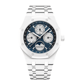 Audemars Piguet Royal Oak Perpetual Calendar 26579CB.OO.1225CB.01 – 41mm White Ceramic, Blue Dial