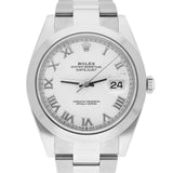 Rolex Datejust 41 126300 Stainless Steel White Roman Numeral Dial Oyster Bracelet 2022