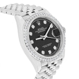 Rolex Datejust 126234 36mm Stainless Steel Black Diamond Dial Jubilee Watch