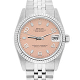 Rolex Datejust 31mm Ref. 68274 Salmon Dial Stainless Steel with Fluted Bezel