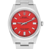 Rolex Oyster Perpetual 36 Coral Red Dial Stainless Steel 126000-0007