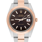 Rolex Datejust 41 126301 Stainless Steel and Rose Gold Jubilee Bracelet Men's Watch