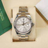 Rolex Datejust 41 Reference 116334 Silver Stick Dial Oyster Bracelet