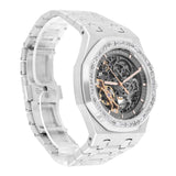 Audemars Piguet Royal Oak 15412BC.ZZ.1220BC.01 41mm Skeleton Dial Diamond Bezel White Gold