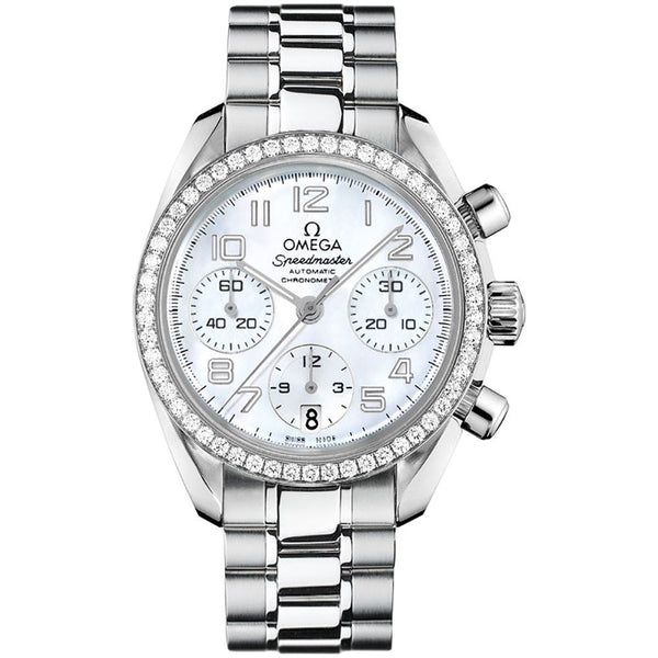 Omega Speedmaster Lady Chronograph 324.15.38.40.05.001 Stainless Steel Mother-of-Pearl Dial