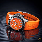 Breitling Superocean Automatic 36 A17316D71O1S1 Stainless Steel Orange Dial