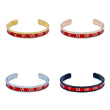 Speedometer Style Stainless Steel Watch Bangle Bracelet in Gold