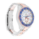 Rolex Yacht-Master II 116681 44mm Rose Gold and Steel White Dial Mens Watch