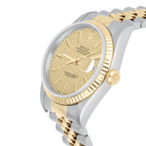 Rolex Datejust 36 Two-Tone Champagne Logo Dial Jubilee Bracelet Ref. 16233 circa 1996