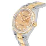Rolex Datejust 36 126283RBR Champagne Dial with Factory Diamond Bezel