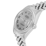 Rolex Datejust 36 Stainless Steel Silver Roman Dial Jubilee Bracelet Ref. 16220