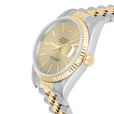Rolex Datejust 36 Two-Tone Champagne Dial Jubilee Bracelet Ref. 16233 Circa 1995