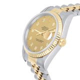 Rolex Datejust 36 Two-Tone Champagne Diamond Dial Jubilee Bracelet Ref. 16233 Circa 1995
