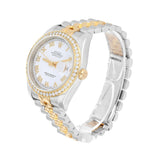 Rolex Datejust 36 116233 Two-Tone Diamond Bezel White Roman Dial Jubilee Bracelet