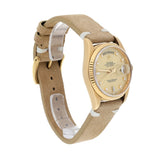 Rolex Day-Date 36 18238 18K Yellow Gold Fluted Bezel Champagne Diamond Dial
