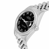 Rolex Datejust 36 Stainless Steel Black Roman Dial Jubilee Bracelet 16220