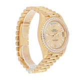 Rolex Day-Date 40 228348RBR-0002 18K Yellow Gold Diamond Dial & Bezel President Bracelet