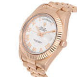 Rolex Day-Date II 218235 Rose Gold 41mm Ivory Dial President Bracelet Box and Papers