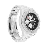 Breitling Super Avenger Chronograph 48mm Diamond Bezel Black Dial A13370