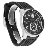 Cartier Calibre de Cartier Diver W7100056 42mm Black Dial Rubber Strap