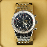 Breitling Navitimer A24322 42mm Stainless Steel Black Dial Automatic Watch with Box and Papers