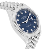 Rolex Datejust 126334-0016 41mm Blue Diamond Dial Jubilee Stainless Steel Watch