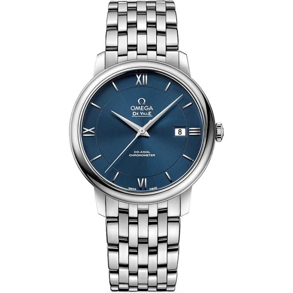 Omega De Ville Prestige Co-Axial 39.5mm Stainless Steel Blue Dial Ref. 424.10.40.20.03.001