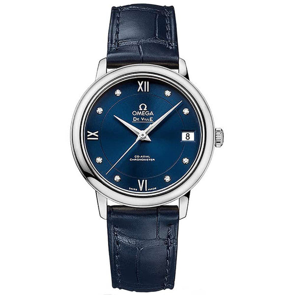 Omega De Ville Prestige Co-Axial 424.13.33.20.53.001 32.7mm Stainless Steel Blue Dial