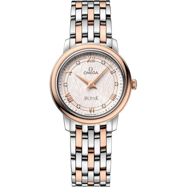 Omega De Ville Prestige 424.20.27.60.52.003 – 27.4mm Two-Tone Rose Gold & Steel