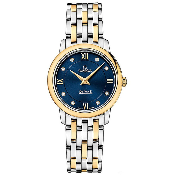 Omega De Ville Prestige 424.20.27.60.53.002 27.4mm Two-Tone Blue Dial
