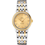 Omega De Ville Prestige 424.20.27.60.58.001 27.4mm Two-Tone Champagne Dial