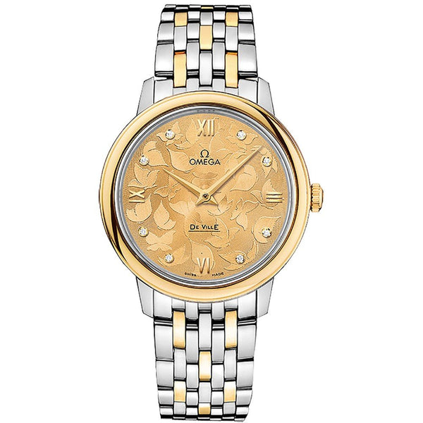 Omega De Ville Prestige 424.20.33.60.58.001 32.7mm Two-Tone Champagne Dial