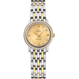 Omega De Ville Prestige 424.25.24.60.58.001 24.4mm Two-Tone Champagne Dial