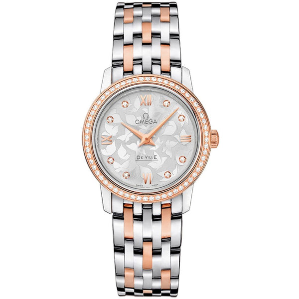 Omega De Ville Prestige 424.25.27.60.52.001 27.4mm Rose Gold & Steel