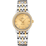 Omega De Ville Prestige 424.25.27.60.58.001 27.4mm Two-Tone Quartz Watch