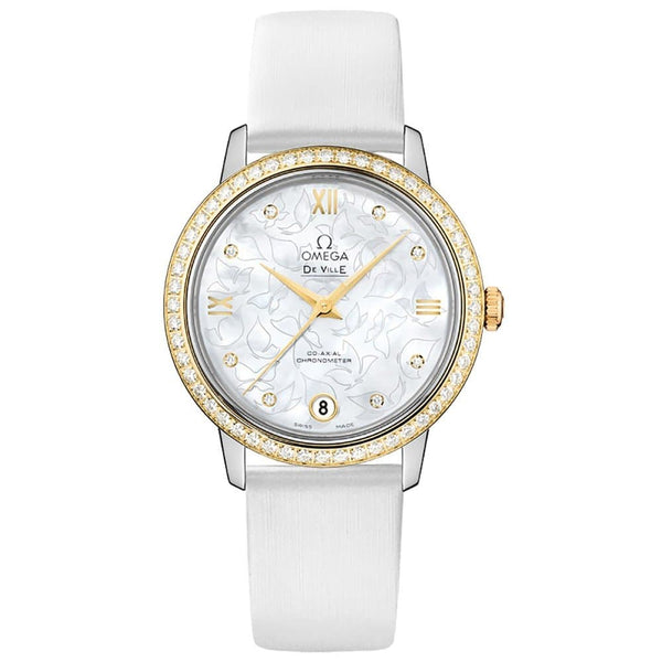 Omega De Ville Prestige Co-Axial 424.27.33.20.55.002 32.7mm Two-Tone Women's Watch