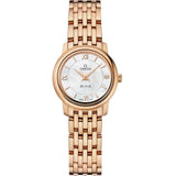 Omega De Ville Prestige 424.50.24.60.05.002 in 18kt Rose Gold with Mother-of-Pearl Dial
