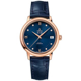 Omega De Ville Prestige Co-Axial 424.53.33.20.53.001 in 18kt Rose Gold with Blue Dial