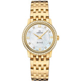 Omega De Ville Prestige 424.55.27.60.55.001 in 18kt Yellow Gold with Mother-of-Pearl Dial