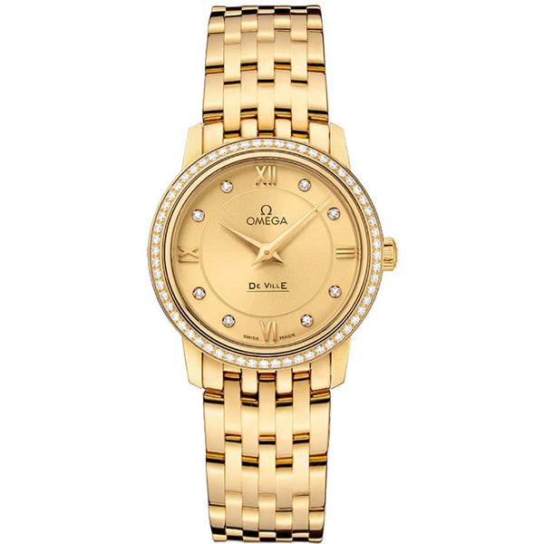 Omega De Ville Prestige 424.55.27.60.58.001 in 18kt Yellow Gold
