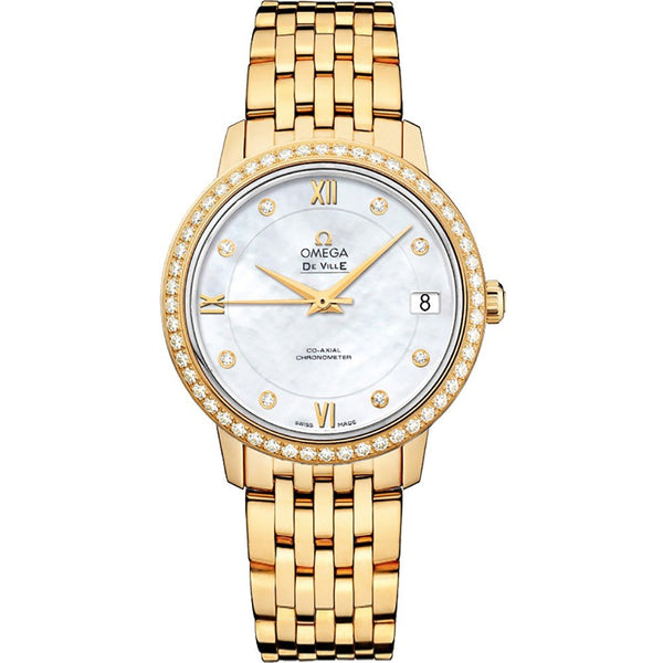 Omega De Ville Prestige Co-Axial 424.55.33.20.55.001 32.7mm 18kt Yellow Gold